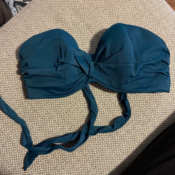 Teal Bandeau Bikini Top - Picture 1 of 6